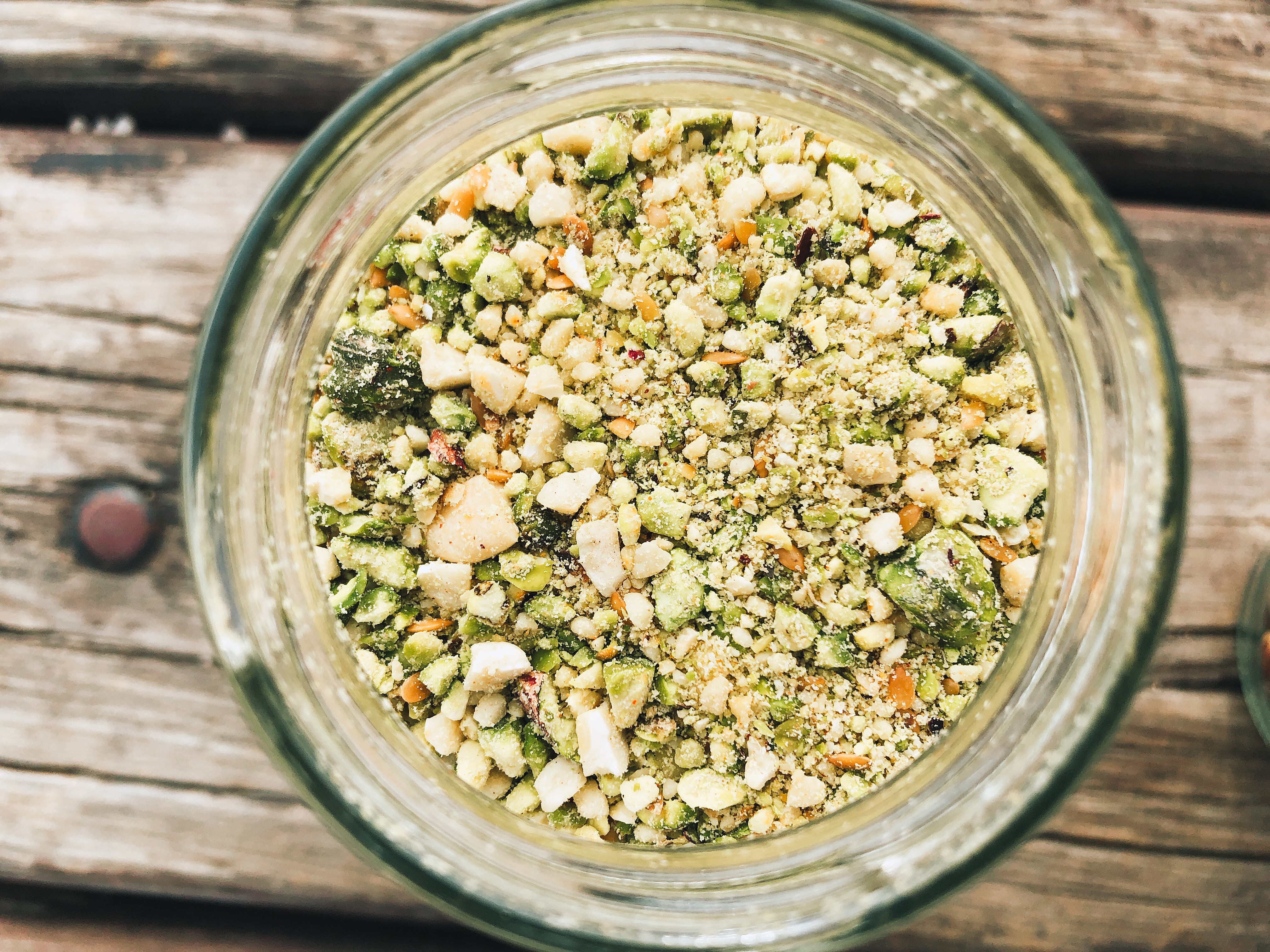 Cashew Pistachio Salad Topping – Uncheesy Parmesan
