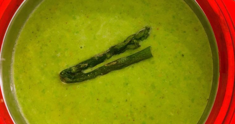 Green Asparagus Pea Soup