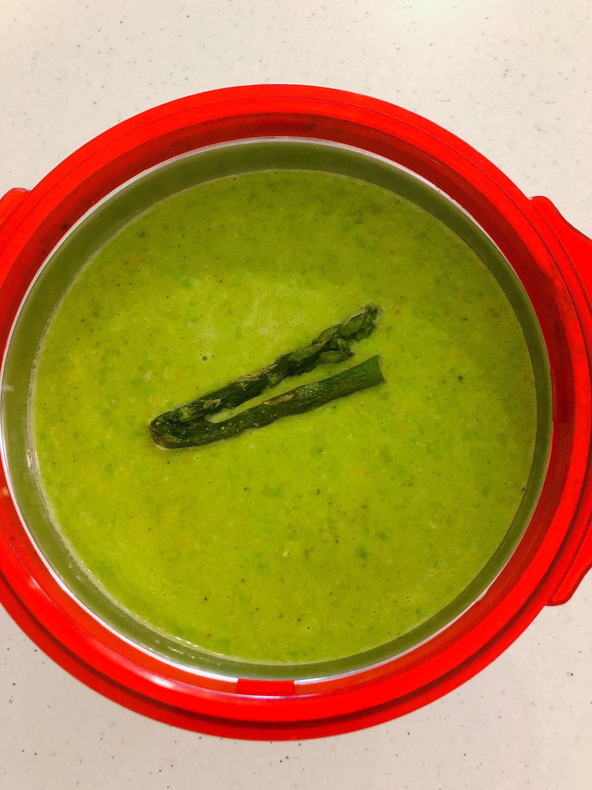 Green Asparagus Pea Soup
